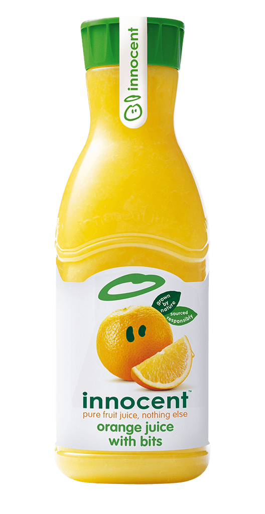 orange juice with bits